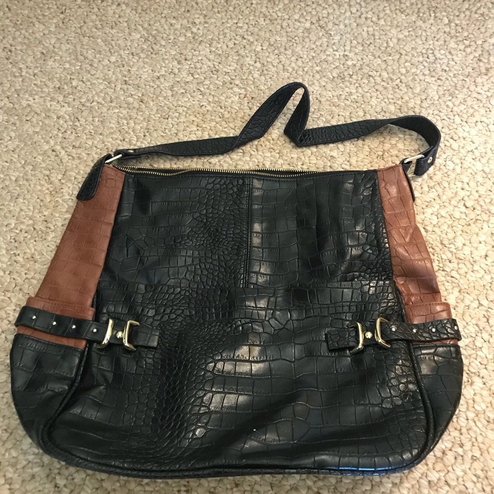 Faux crocodile purse multi color.